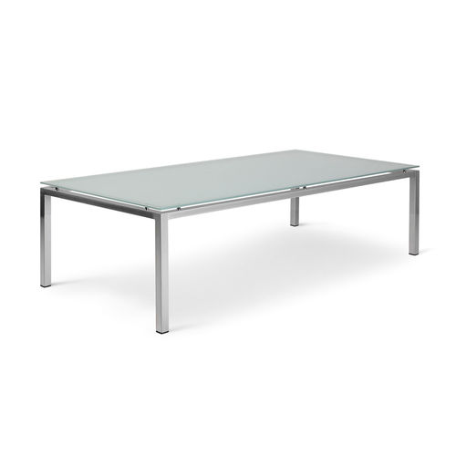 Table basse contemporaine - BYBLOS - Torre - en verre trempé / rectangulaire / professionnelle