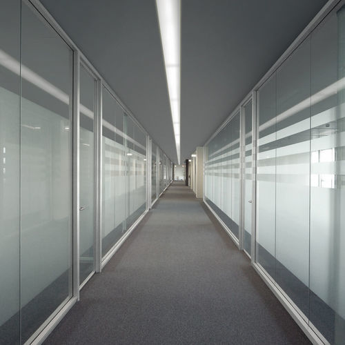 Cloison fixe - X SYSTEM - Uffix Concept by UffixW - en verre / professionnelle / de bureau