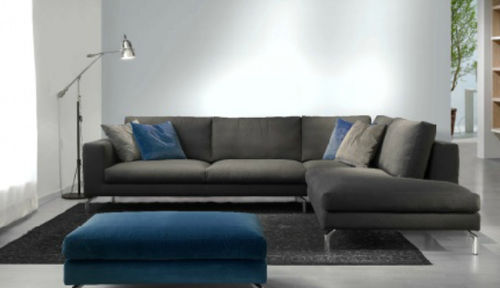 Canapé modulable - LOBBY - Valmori - contemporain / en tissu / marron