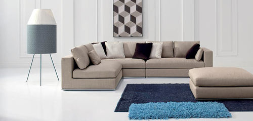 Canapé modulable - SOHO ISLAND - Valmori - contemporain / en tissu / en cuir