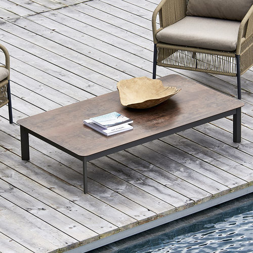 Table basse contemporaine - SYSTEM - Varaschin - en céramique / en HPL / avec piètement en aluminium