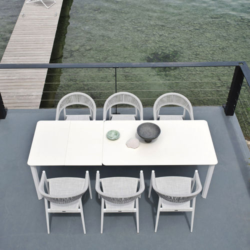 Table à manger contemporaine - SYSTEM - Varaschin - en HPL / en céramique / avec piètement en aluminium