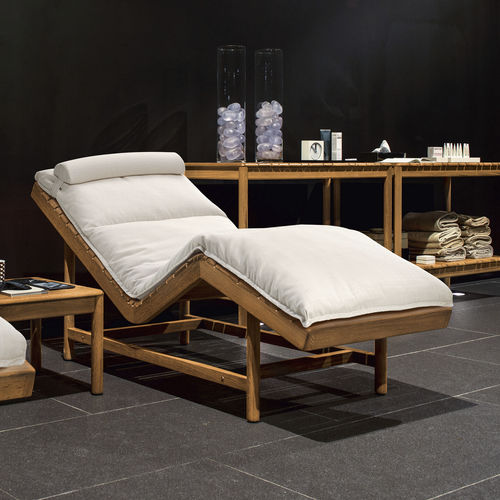 Bain de soleil contemporain - BARCODE - Varaschin - en tissu / en teck / en teck