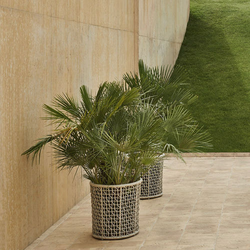 Pot de jardin en fibres synthétiques - EMMA - Varaschin - en aluminium peint / rond / par Monica Armani