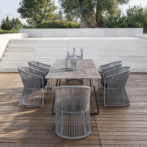 Chaise de jardin contemporaine - TIBIDABO - Varaschin - de terrasse / pour balcon / en tissu