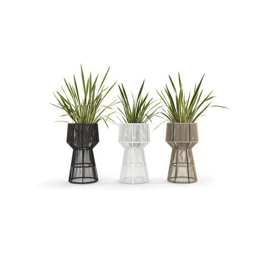 Pot de jardin en fibres synthétiques - CRICKET - Varaschin - en aluminium peint / rond / résistant aux UV