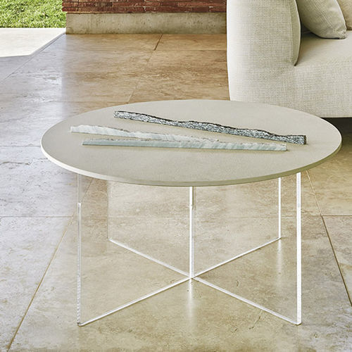 Table basse contemporaine - Belt Air - Varaschin - en céramique / en HPL / avec piètement en polyméthacrylate de méthyle