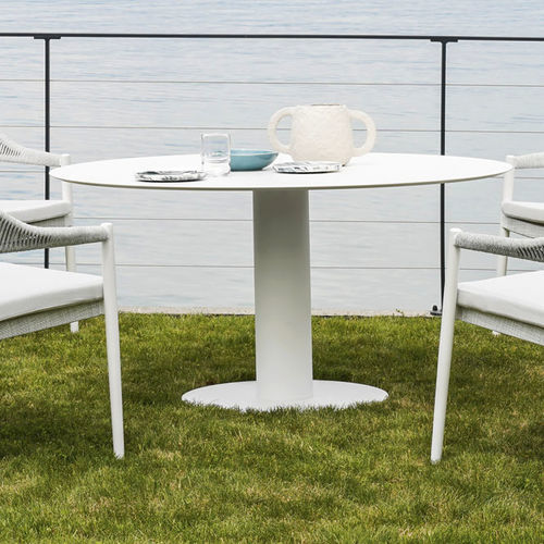 Pied de table en acier - BIG LOW - Varaschin - contemporain / pour table basse / à base ronde