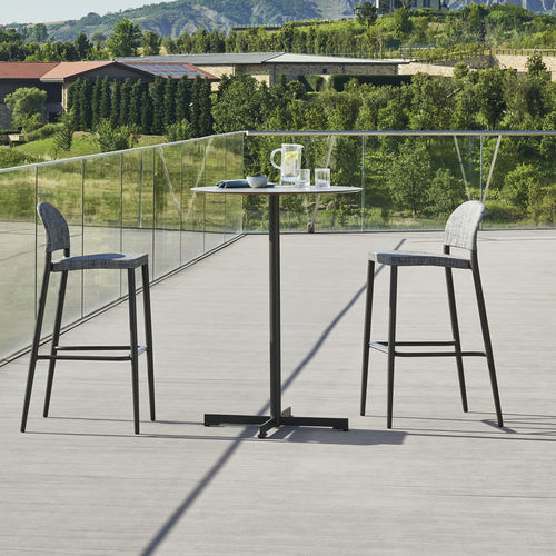 Pied de table en acier à revêtement par poudre - SUMMER SET - Varaschin - contemporain / pour table mange-debout / 4 branches