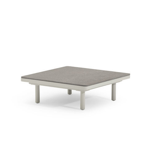 Table basse contemporaine - EMMA CROSS - Varaschin - en céramique / en HPL / avec piètement en aluminium peint