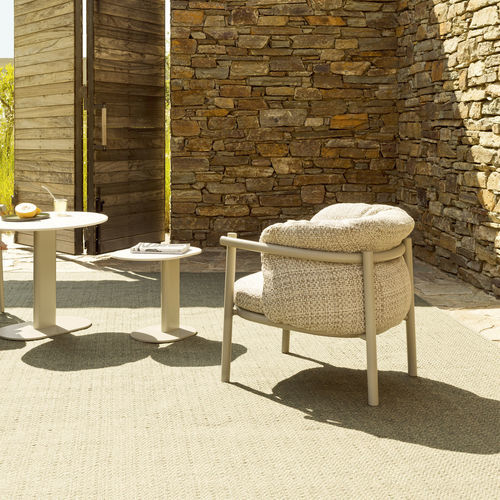 Fauteuil contemporain - 2582 - Varaschin - en tissu / en aluminium / à coussins