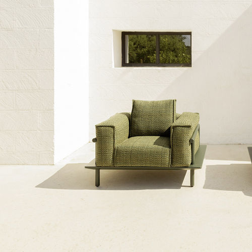 Fauteuil contemporain - SUNMOON - Varaschin - en mousse de polyuréthane / en tissu / en polyester