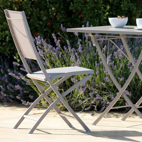 Chaise de jardin contemporaine - VE110 - Vermobil - d'extérieur / en métal / pliante