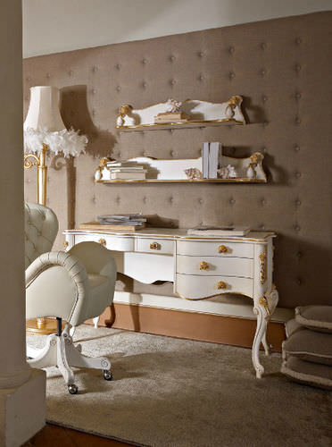 Bureau de style - TEA - Volpi - en bois / 4 pieds / pour enfant