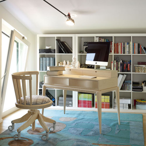 Bureau contemporain - EMPIRE  - Volpi - en bois / 4 pieds