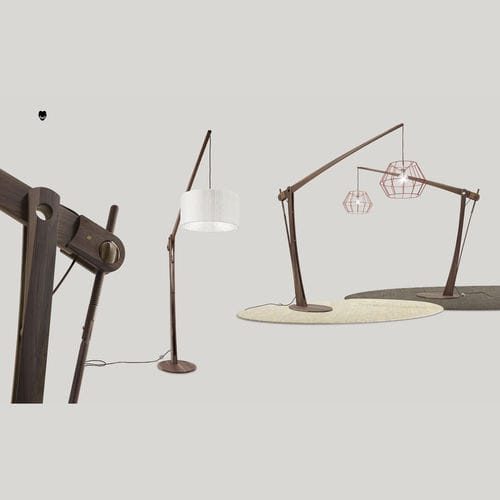 Lampe sur pied - ARCHITA - Volpi - en bois / contemporaine / d'intérieur