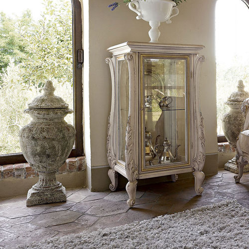 Vitrine de style - BOEMIA  - Volpi - en verre / en bois laqué / basse