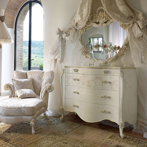 Commode de style - ADELE  - Volpi - en bois laqué / non spécifié / blanche