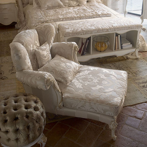 Chaise longue de style - ROMEO - Volpi - en tissu / en bois