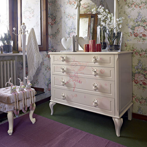 Commode de style - GIULIETTA - Volpi - en bois / pour fille / pour enfant