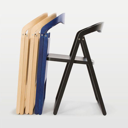 Chaise contemporaine - Patan - Zilio A&C - d'intérieur / en hêtre / en contreplaqué