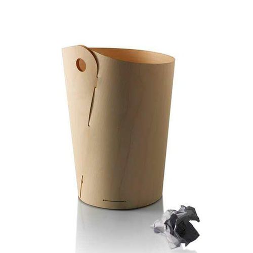 Corbeille à papier en aluminium - Dove - Zilio A&C - en contreplaqué