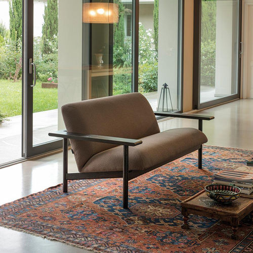 Canapé contemporain - Kinoko  - Zilio A&C - en tissu / avec accoudoirs / marron