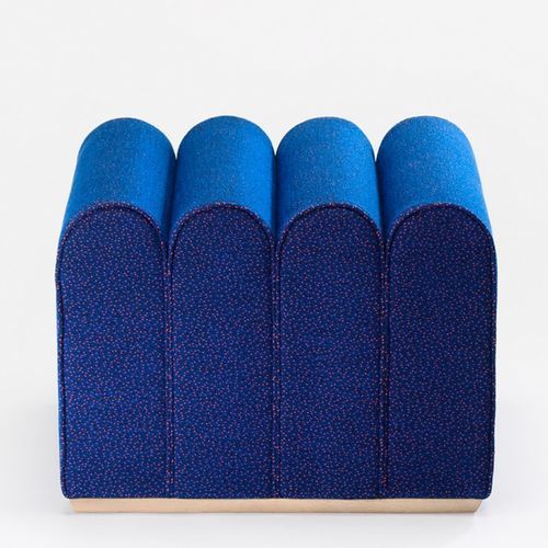 Pouf contemporain - Arkad S - Zilio A&C - en tissu / carré / d'angle