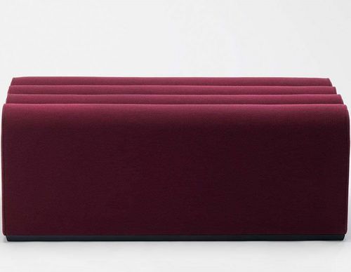 Pouf contemporain - Arkad L - Zilio A&C - en tissu / rectangulaire / par Note Design Studio