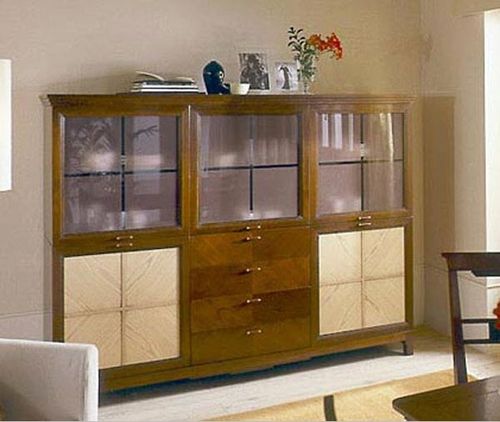 Buffet classique - ART. AK508 - Zilio Mobili - en bois / vitré