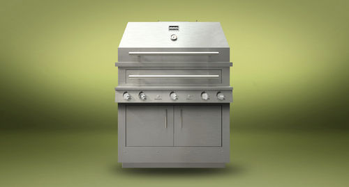 Barbecue multicombustible - K750HB - KALAMAZOO OUTDOOR GOURMET - encastrable / en métal