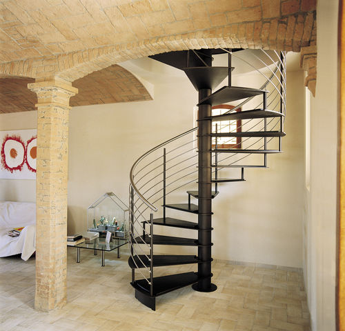 Escalier en colimaçon - METAL C INOX L - ITALIAN FASHION STAIRS - à marches en métal / structure en acier inoxydable / résidentiel