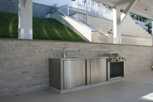 Cuisine d'extérieur - OUTDOOR KITCHEN 1 - Bianchi group srl - classique / en inox / sans poignée