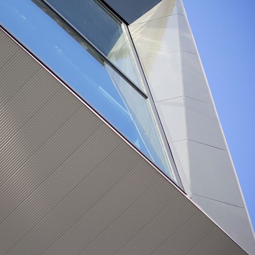 Bardage en lames - LBV.MICROVAGUES.7219 - Look Metal - en aluminium / alliage d'aluminium / en aluminium extrudé