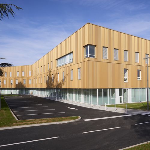 Bardage d'aluminium - Look Metal - alliage d'aluminium / à emboîtement / durable