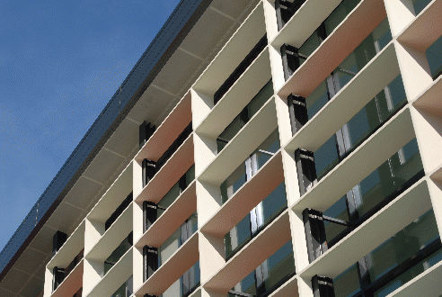 Brise-soleil en béton fibré - Betsinor - pour façade / horizontal