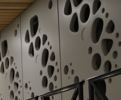 Panneau décoratif mural - Betsinor - en béton / perforé