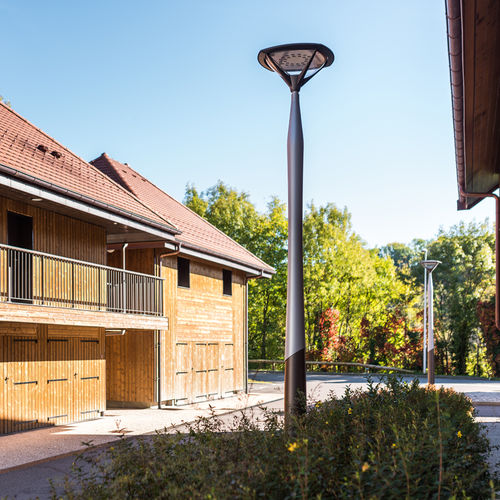 Lampadaire urbain - SYMBIO - Valmont France - contemporain / en aluminium / simple