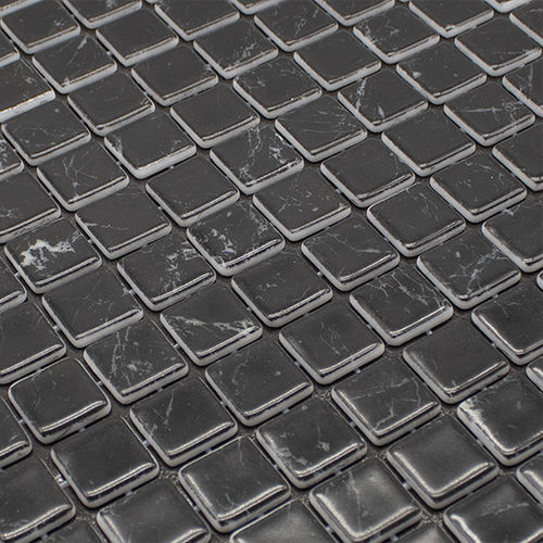 Mosaïque en verre - KA-04 BLACK MARBLE - REVIGLASS,S.A. - texturée / mate / d'intérieur