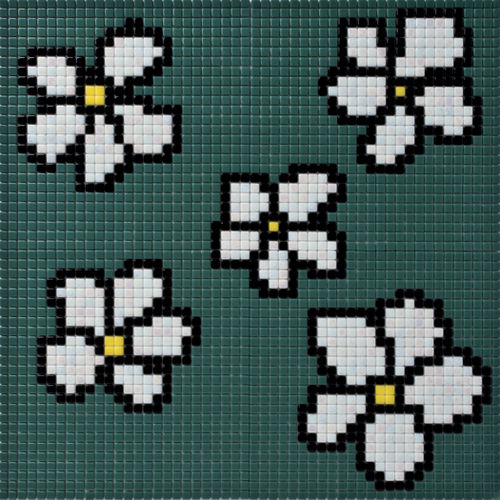 Mosaïque en verre - MODULAR FLOR - REVIGLASS,S.A. - lisse / d'intérieur / d'extérieur