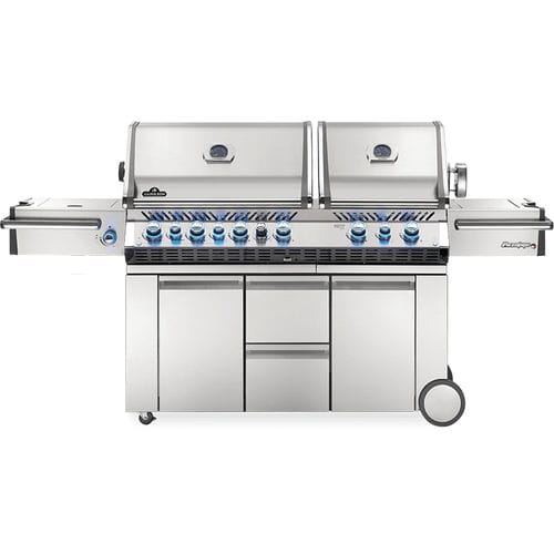Barbecue à gaz - PRESTIGE PRO™ 825 RSBI - Napoleon Gourmet Grills - mobile / en inox / avec rangement