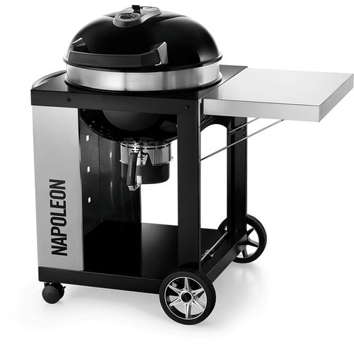 Barbecue à charbon - PRO22K-CART-2 - Napoleon Gourmet Grills - mobile / en fonte / en inox