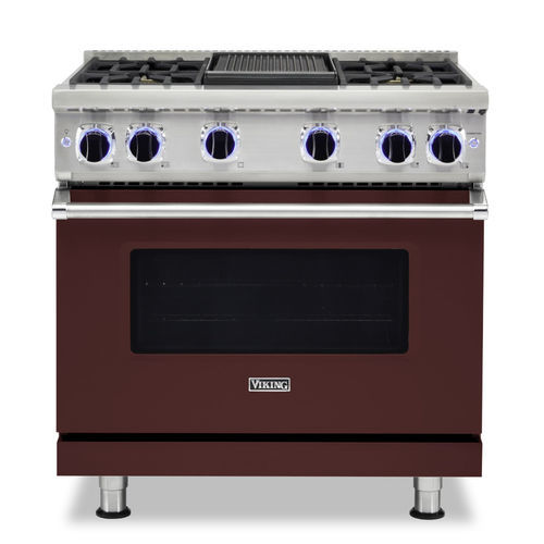 Cuisinière à gaz - 7 VGR7362 - VIKING - 4 foyers / 6 foyers / 1 four
