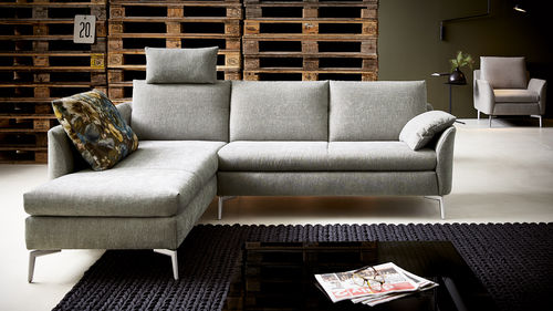 Canapé d'angle - FAMOUS - Koinor - contemporain / de salon / en tissu