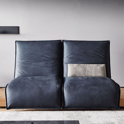 Chaise longue contemporaine - EPOS - Koinor - en tissu / en cuir / en bois
