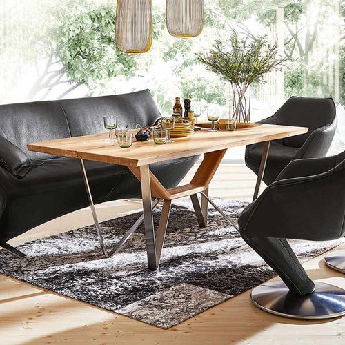 Table à manger contemporaine - T1003 - Koinor - en chêne / en bois massif / en hêtre
