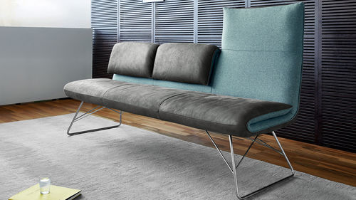 Banquette contemporaine - COCOON - Koinor - en tissu / en cuir / en métal