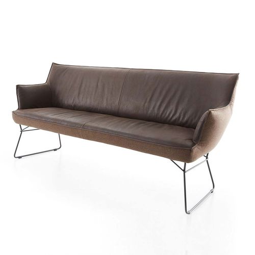 Banquette contemporaine - WIING  - Koinor - en tissu / en cuir / avec piètement en métal