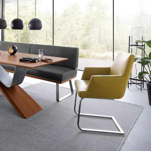 Chaise de salle à manger contemporaine - 1216 - Koinor - d'intérieur / en tissu / en cuir