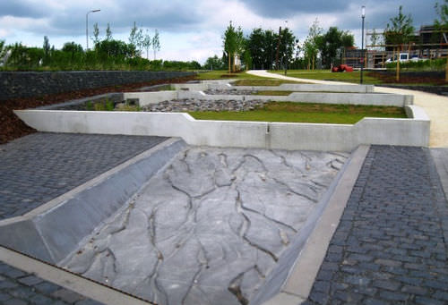 Matrice de coffrage pour façade - SANTA CRUZ - RECKLI GmbH - pour mur de soutènement / aspect pierre / pour béton imprimé